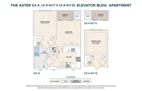 Floor plan for 1 bed, 1 bath, 772 sqft